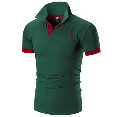 Print Patroon Type 330 gram Plain Casual Golf Custom Logo Simple Polo Shirt Voor mannen