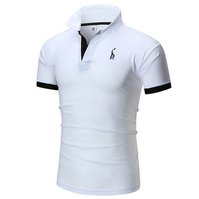 Print Patroon Type 330 gram Plain Casual Golf Custom Logo Simple Polo Shirt Voor mannen