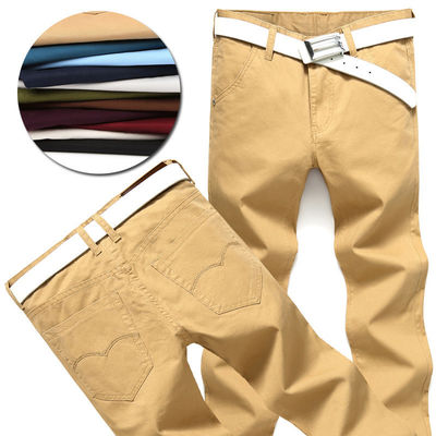 Broeklengte broek mode stijl stretch fit katoen midden taille broek voor man