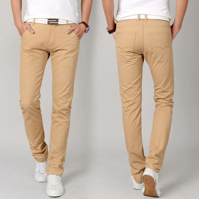 Broeklengte broek mode stijl stretch fit katoen midden taille broek voor man