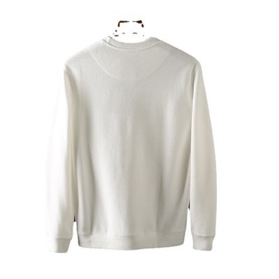 O-neck geborduurde mannen rondboordje trui Terry pullover zonder voering en vakmanschap