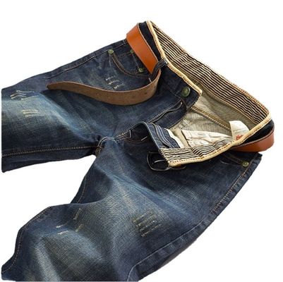 Zipper Fly XMAMLON Stretch Regular Fit Pants Mode Mensen Denim Slim Mid Waist Jeans
