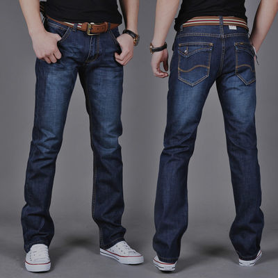 Zipper Fly XMAMLON Stretch Regular Fit Pants Mode Mensen Denim Slim Mid Waist Jeans