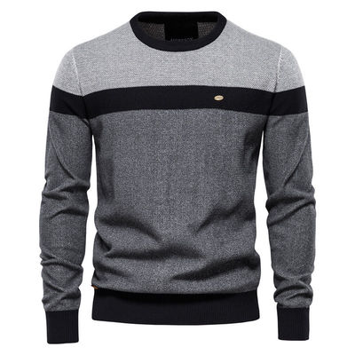 Spring Classic Herfst en Lente Mensen Knittwear Fashion Crew-Neck Knit Sweater Pullover