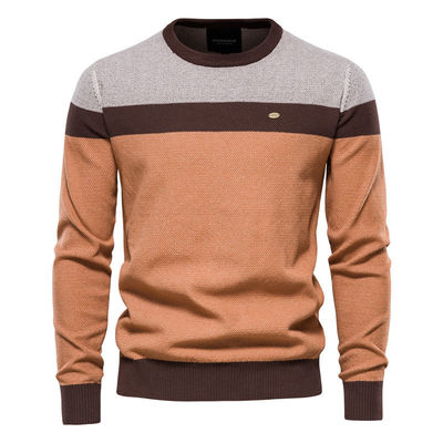 Spring Classic Herfst en Lente Mensen Knittwear Fashion Crew-Neck Knit Sweater Pullover