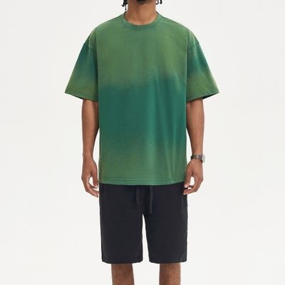 100% katoen Unisex Oversized Basic T-shirt Mensen Casual Loose Wash Solid T-shirts