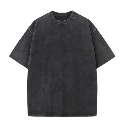 Losse versie 100% katoen 230g zwaargewicht gewassen streetwear T-shirt voor oversized mannen