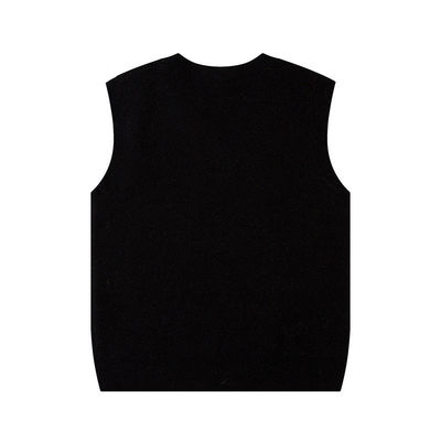 Mensen zonnebloem Custom V-neck pullovers trui gebreide vests mouwloze jacquard jumpers