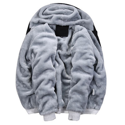 Gebreide stoffen M-6XL Plüss Sweatshirt Set Groot formaat Hooded Coat Cardigan voor mannen