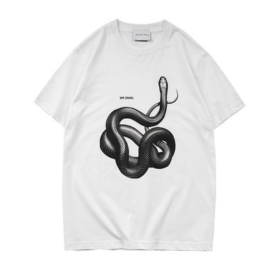 Geslachtsneutraal 3D gedrukt slangloos T-shirt voor straatmode in verschillende maten