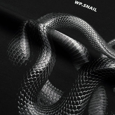 Geslachtsneutraal 3D gedrukt slangloos T-shirt voor straatmode in verschillende maten