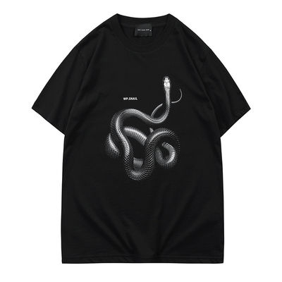 Geslachtsneutraal 3D gedrukt slangloos T-shirt voor straatmode in verschillende maten