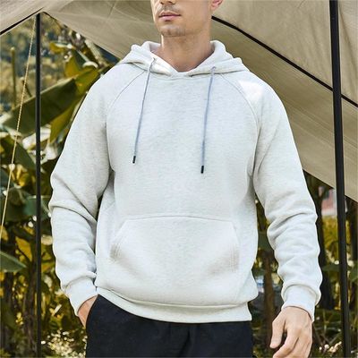 Mensen-grootte hoededed sweatshirt Winter Streetman losse witte vlies met custom print
