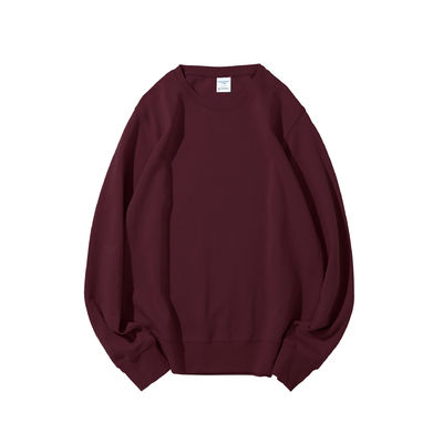 Custom 300g Dubbelzijdig Gebreide Crew-neck Mensen Hoodies Sweatshirts voor de winter gezondheid