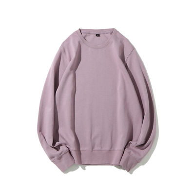 Custom 300g Dubbelzijdig Gebreide Crew-neck Mensen Hoodies Sweatshirts voor de winter gezondheid