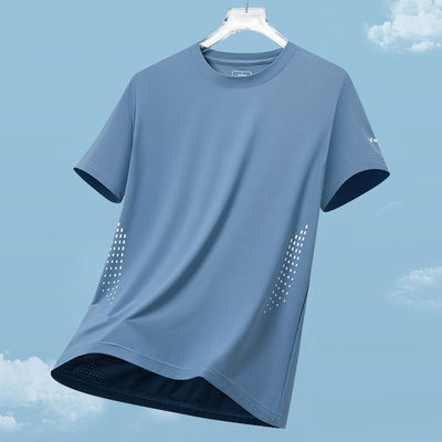 Sportieve stijl Custom Logo Polyester Spandex Oversized witte T-shirts voor mannen