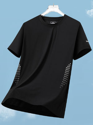 Sportieve stijl Custom Logo Polyester Spandex Oversized witte T-shirts voor mannen