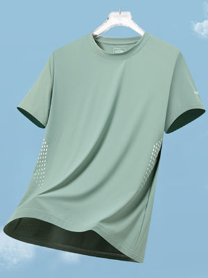 Sportieve stijl Custom Logo Polyester Spandex Oversized witte T-shirts voor mannen