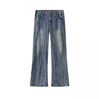 Stiefschoenen Flare Loose Sweater Mensen Denim Jeans Broek Broek Voor Mannen