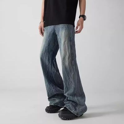 Stiefschoenen Flare Loose Sweater Mensen Denim Jeans Broek Broek Voor Mannen