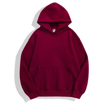 Winter Plain Hoodies Mensen Hoodie Dikke Strakke Vlies Drop Schouder Hoodie Katoen XS-4XL 480g