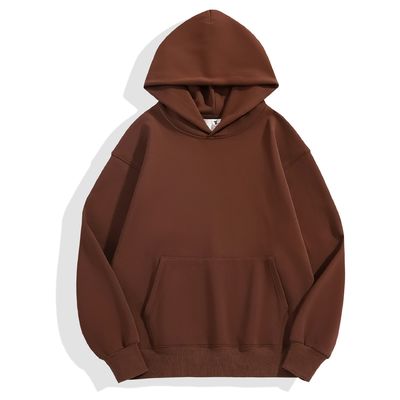 Winter Plain Hoodies Mensen Hoodie Dikke Strakke Vlies Drop Schouder Hoodie Katoen XS-4XL 480g