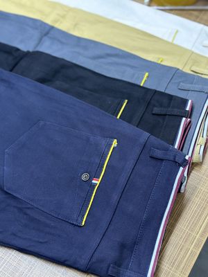 Broek van gebreide stoffen voor heren Formele katoenen broek in khaki kleur van XMAMLON RTS