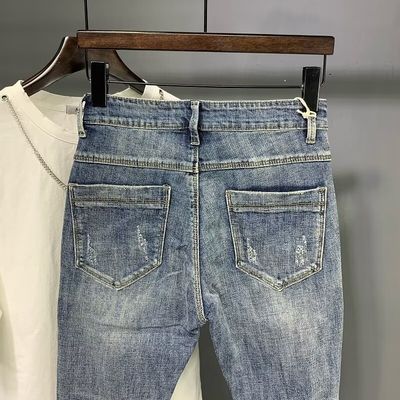 WASHED Designer mannenbroek Jeans Slim broek voor mannen gesneden In voorraad