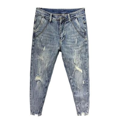 WASHED Designer mannenbroek Jeans Slim broek voor mannen gesneden In voorraad
