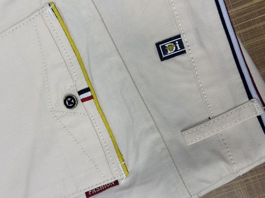 Broek van gebreide stoffen voor heren Formele katoenen broek in khaki kleur van XMAMLON RTS
