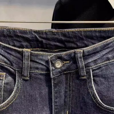 Mid Waist XMAMLON Mensen Hip Hop Streetwear Skinny Ripped Damage Jeans Broek Broek