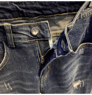 Mid Waist XMAMLON Mensen Hip Hop Streetwear Skinny Ripped Damage Jeans Broek Broek