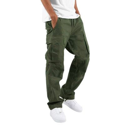 Andere Was Pure Cotton Mensen Cargo Kurta Formele broek voor Tactische Wandeling door XMAMLON