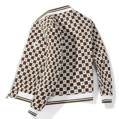 Coat Mens Jacket Stand Slim Vintage Decoratie Print Mens Coat Fashion Casual Sport