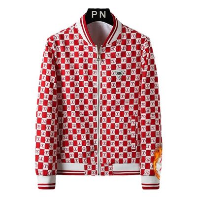 Coat Mens Jacket Stand Slim Vintage Decoratie Print Mens Coat Fashion Casual Sport