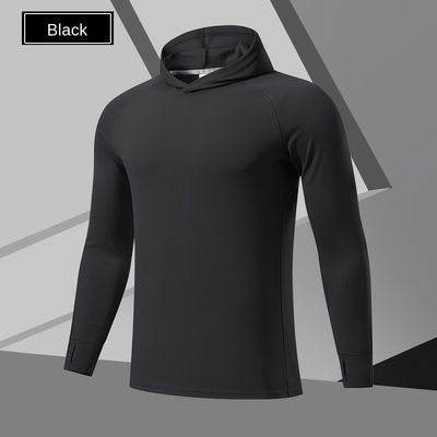 100% polyester gedrukt digitaal gedrukt zwarte hoodie mannen hoodie knipte sweatsuits