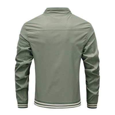 Spring Bomber Hoodie voor mannen met steun rits en geen decoratie in polyester / katoen