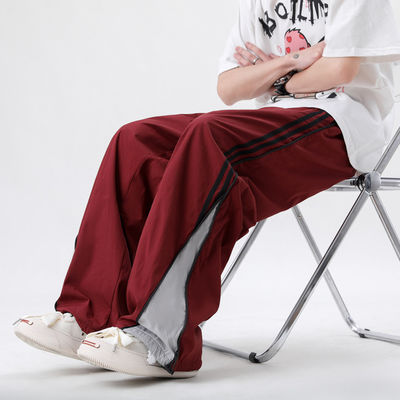 Loose Fit Polyester/Cotton joggerbroek met elastische tailleband van XMAMLON Designer