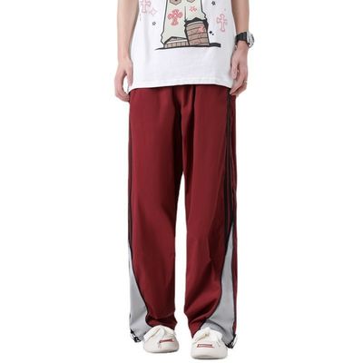 Loose Fit Polyester/Cotton joggerbroek met elastische tailleband van XMAMLON Designer