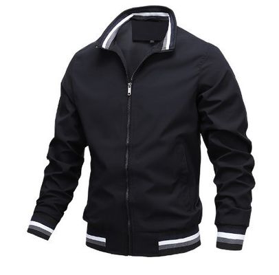 2023 lente herfst waterdicht Zip Up Casual Jacket voor mannen Loose Fit Baseball Bomber Coat