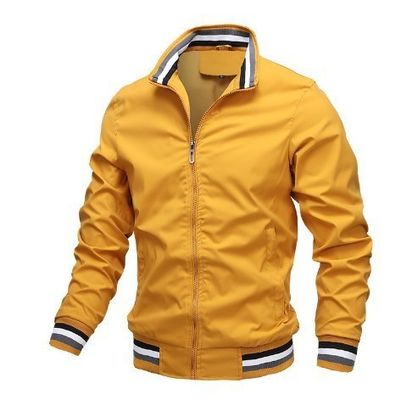 2023 lente herfst waterdicht Zip Up Casual Jacket voor mannen Loose Fit Baseball Bomber Coat