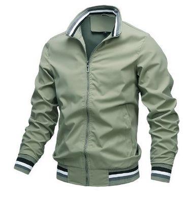 2023 lente herfst waterdicht Zip Up Casual Jacket voor mannen Loose Fit Baseball Bomber Coat