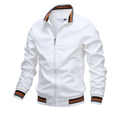 2023 lente herfst waterdicht Zip Up Casual Jacket voor mannen Loose Fit Baseball Bomber Coat