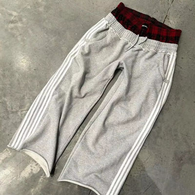 Streetwear Mode Dubbele taille XMAMLON RTS Mensen-sweatpants met trekstrengsluiting