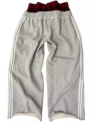 Streetwear Mode Dubbele taille XMAMLON RTS Mensen-sweatpants met trekstrengsluiting