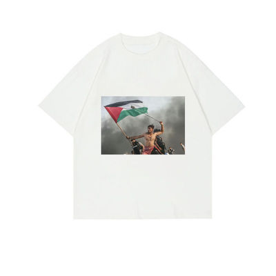 Duurzaam katoenen T-shirt voor mannen STREETWEAR stijl Anti-wrinkle T-shirts Cartoon Patroon