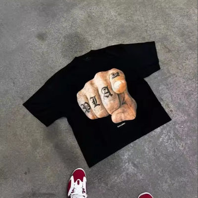 Mensen Custom Vintage Designer Boxy 100% Cotton Stone Gewassen Ronde Neck T-Shirt Low MOQ