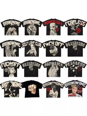 Mensen Custom Vintage Designer Boxy 100% Cotton Stone Gewassen Ronde Neck T-Shirt Low MOQ