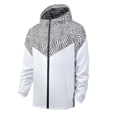 Waterdicht winddicht herenkleed trendy dunne anorak reguliere mouw stijl 100% polyester