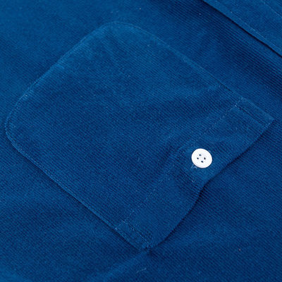 GEEN Naalddetectie Geweven overhemden voor mannen M-5XL Langarm Plain Geverfd Polos Corduroy
